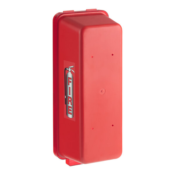 Cato 95152 Warrior Red Surface-Mounted Fire Extinguisher Cabinet with Red Pull-Cover for 10 lb. Fire Extinguishers