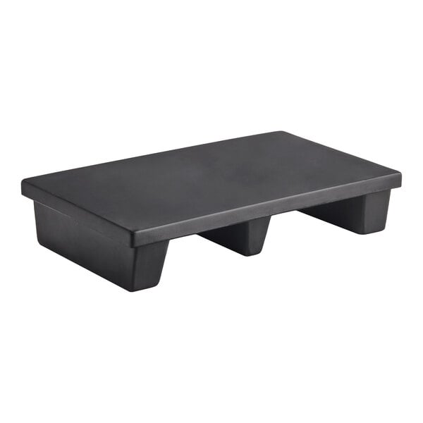 Regency 30" x 18" x 6" Black Plastic Display Base / Side Stack - 750 lb. Capacity
