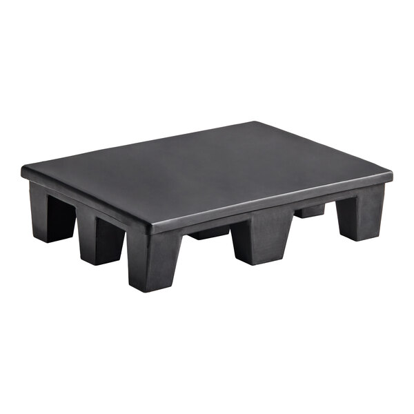 Regency 24" x 18" x 6" Black Plastic Heavy-Duty Side Stack Dunnage Shelf - 1000 lb. Capacity