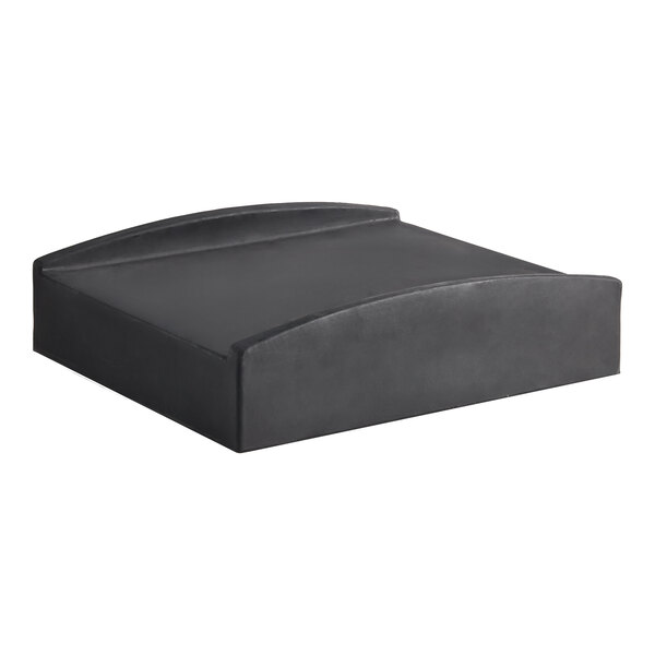 Regency 26" x 23" x 7" Black Plastic Spot Merchandiser with Curved Sides - 750 lb. Capacity