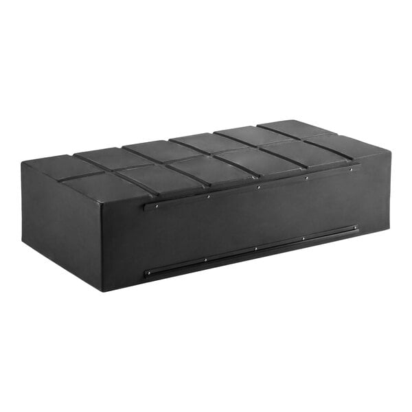 Regency 48" x 24" x 12" Black Plastic End Cap / Spot Merchandiser - 1500 lb. Capacity