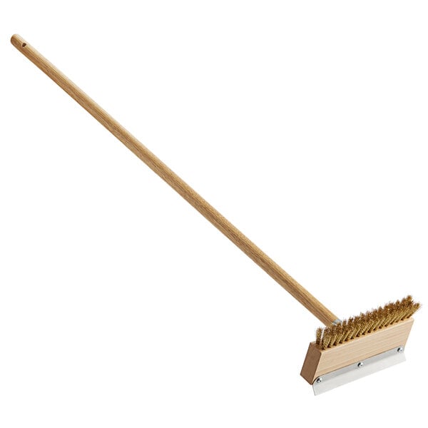 42 in. Carbon Steel Oven Brush with Scraper