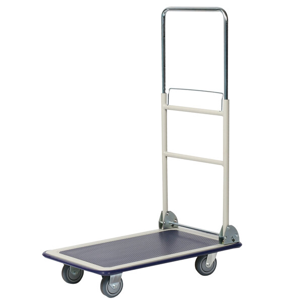 A Wesco Telefolding Platform Truck with a handle and wheels.