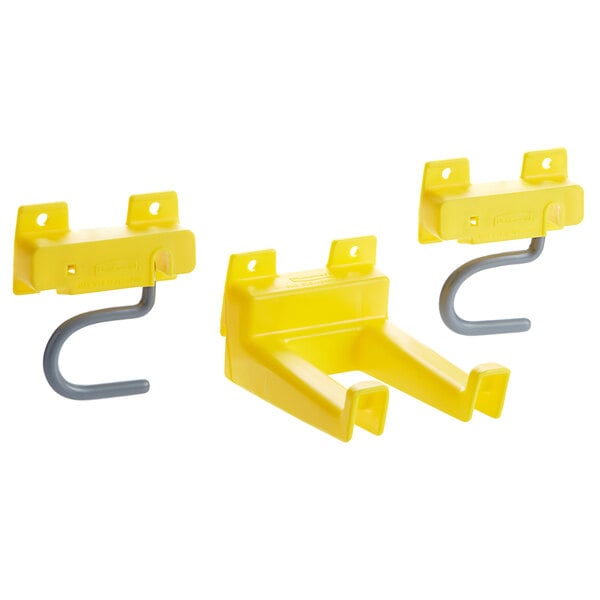 Rubbermaid Fg199400yel Closet Organizer Tool Holder Accessory Kit With 2 S Hooks And 1 Double Hook