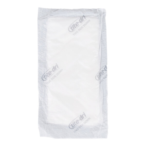White 4" x 7" Absorbent Meat, Fish and Poultry Pad 50 Grams - 2,000/Case