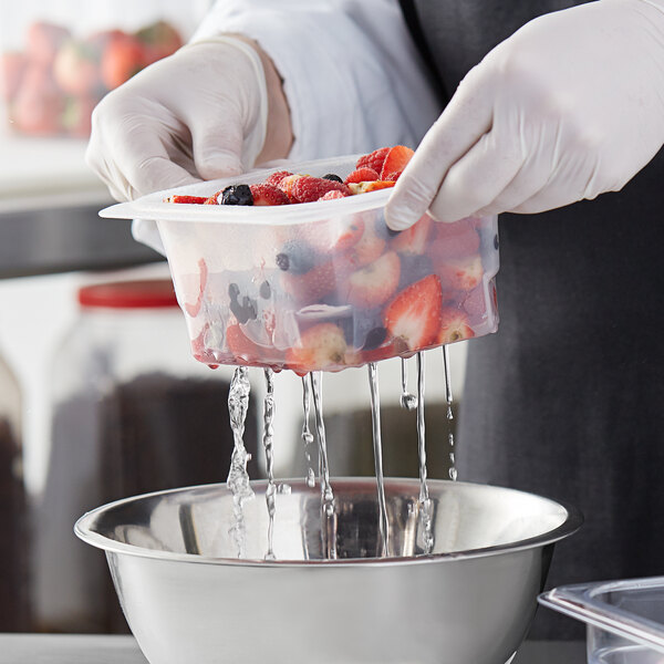 a close up of a plastic container