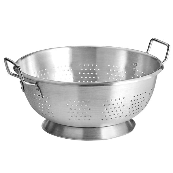 Carlisle 60280 Signature Select Dura-ware 16 Qt. Aluminum Colander With 