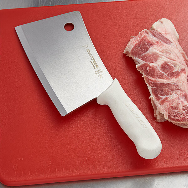 Dexter-Russell 7 Stainless Steel Cleaver - S5387PCP Sani-Safe Professional Series
