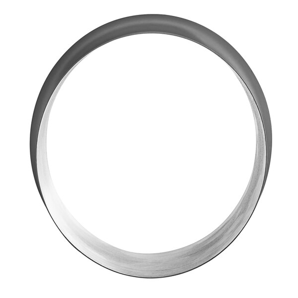 A Lavex stainless steel round trash chute.