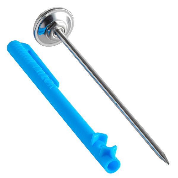 A close-up of a Taylor 5988N pocket probe dial thermometer.