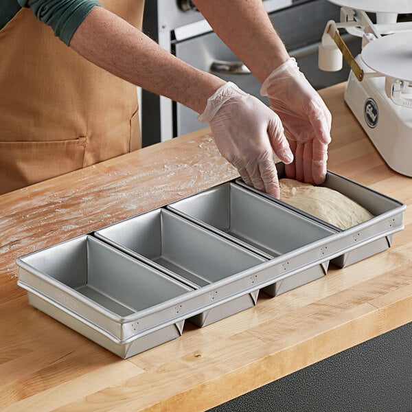 Baking Silicone Glazed Aluminized steel Loaf Pan 