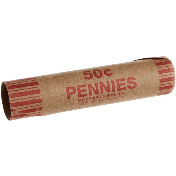 Preformed Coin Wrapper 0.50 Pennies 1000 Case