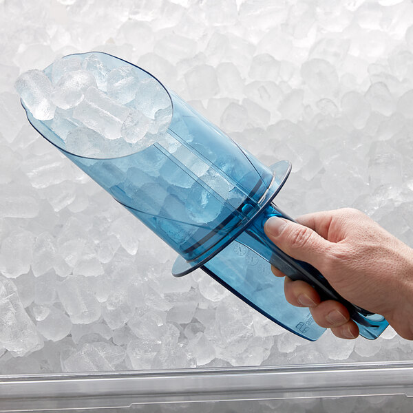 San Jamar SI7800 SafTScoop 8, 16, and 24 oz. Adjustable Ice Scoop and