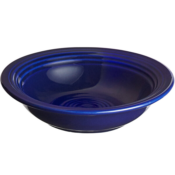 A blue bowl with a white background.