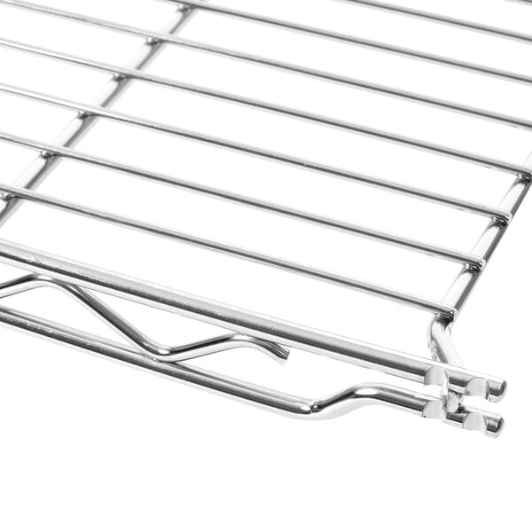 A Metro chrome wire shelf.