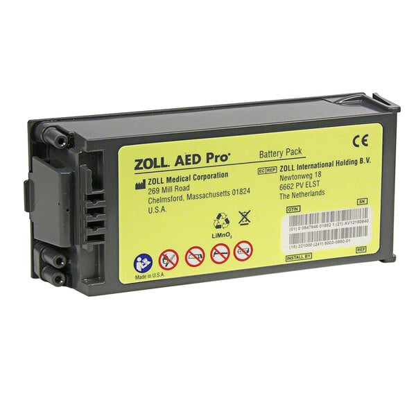 Zoll 8000-0860-01 3-Year Non-Rechargeable Lithium Battery Pack For AED Pro