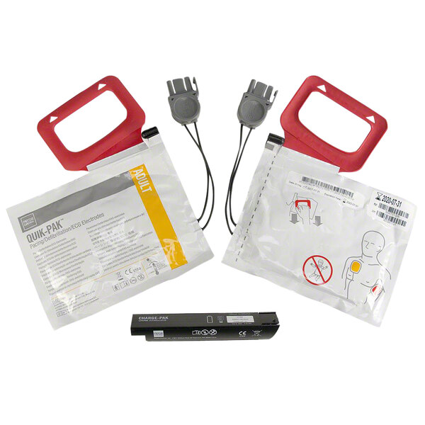 PhysioControl 11403000001 CHARGEPAK Charging Unit and 2 Adult Electrode Pad Sets for LIFEPAK