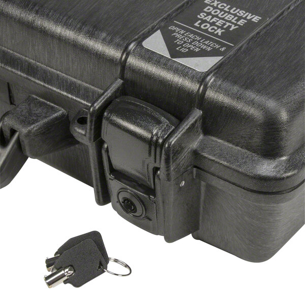 close-up of a black box