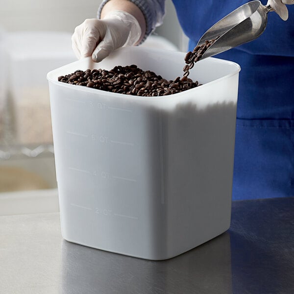 a close-up of a white container