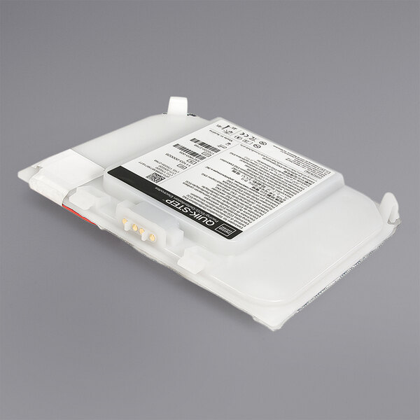 a white rectangular object with black text