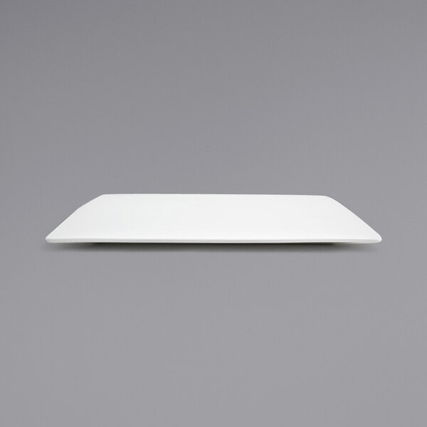 A white rectangular Front of the House Canvas porcelain plate.