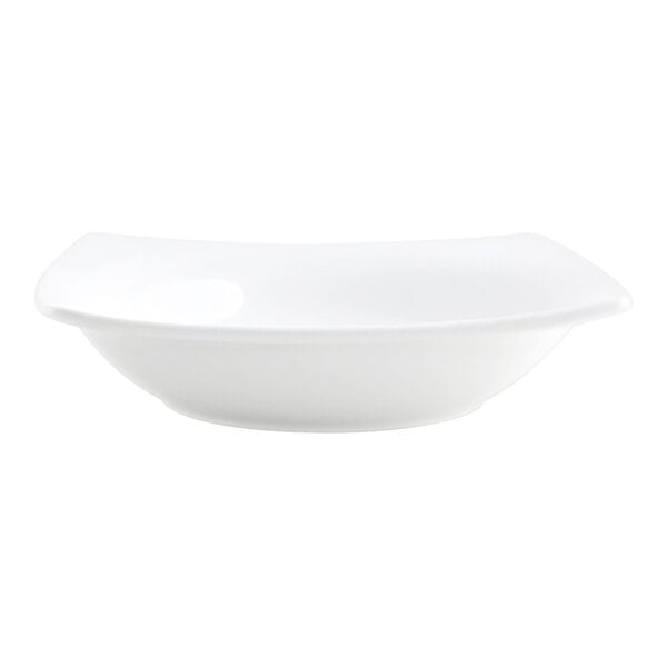 Front of the House Canvas 16 oz. White Square Porcelain Bowl - 6/Case