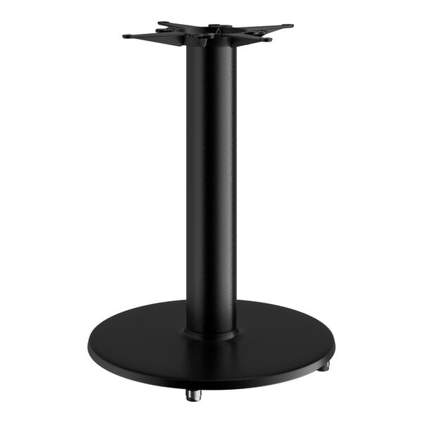 Lancaster Table & Seating Cast Iron 22" Standard Height Table Base with Self-Leveling Feet and 18" Spider