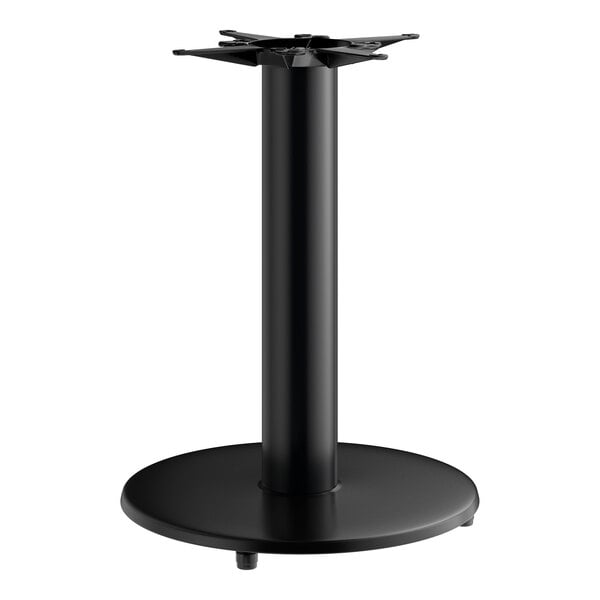 Lancaster Table & Seating Cast Iron 22" Standard Height Table Base with Self-Leveling Feet and 18" Spider