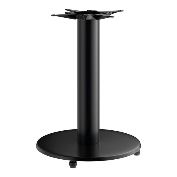 Lancaster Table & Seating Cast Iron 22" Standard Height Table Base with FLAT Tech Equalizer Table Levelers