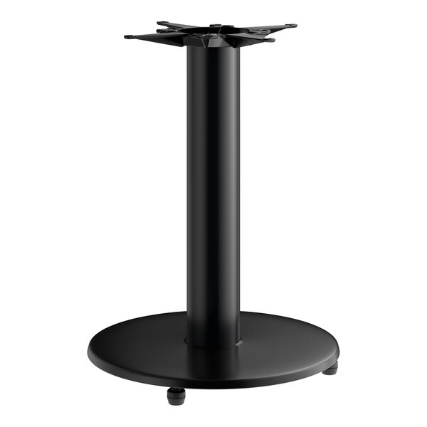 Lancaster Table & Seating Cast Iron 22" Standard Height Table Base with FLAT Tech Equalizer Table Levelers