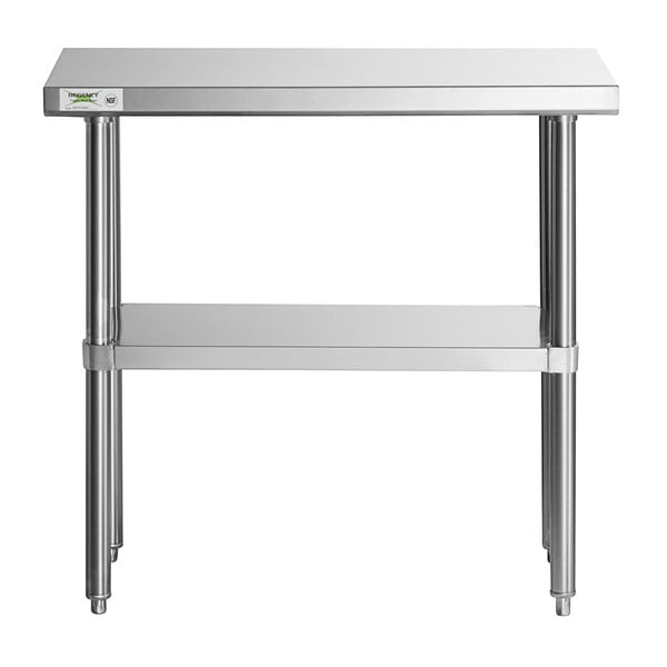 Regency 18 X 36 16 Gauge 304 Stainless Steel Commercial Work 16 Gauge 304 Stainless Steel Commercial