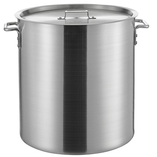 Choice 60 Qt. Heavy Weight Aluminum Stock Pot with Cover