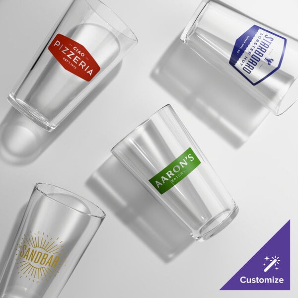 Arcoroc 16 oz. Customizable Mixing Glass / Pint Glass by Arc Cardinal - 24/Case