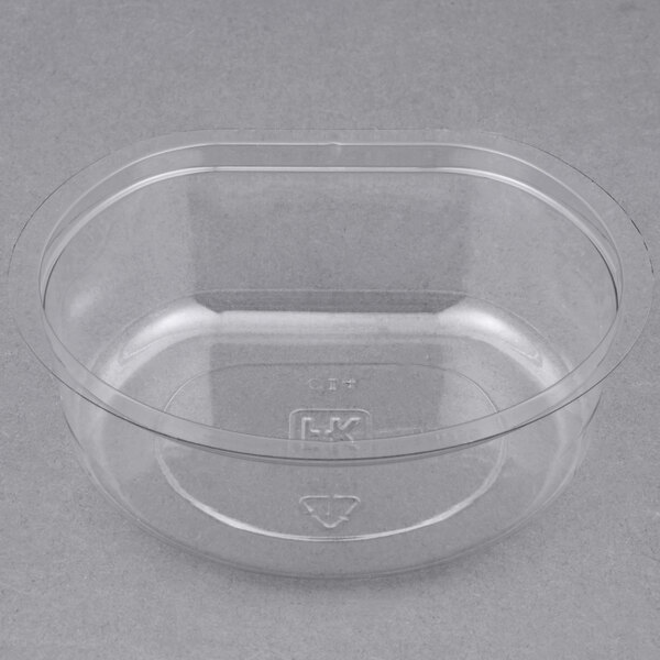 a clear plastic container with a lid