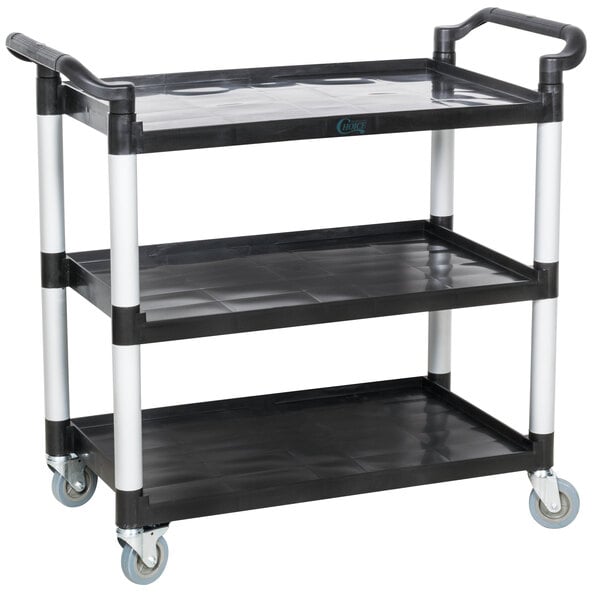 black utility shelf