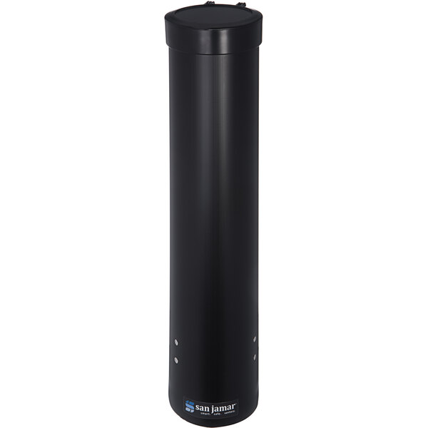 A black cylinder with a flip cap.