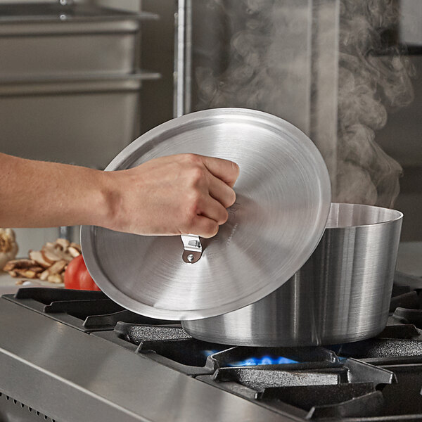 Carlisle 61704C 9" Aluminum Flat Sauce Pan Cover