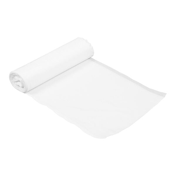 A roll of white plastic bags.