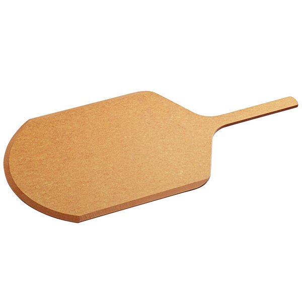 A Tomlinson Richlite wood pizza peel with a handle.