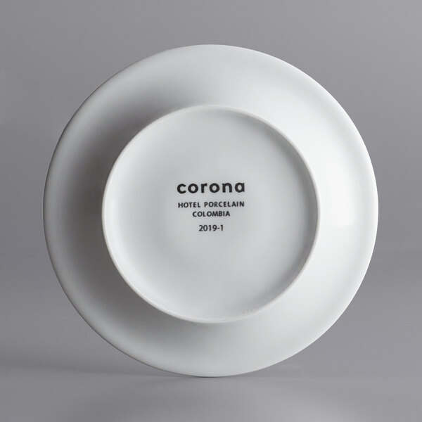 a white plate with black text
