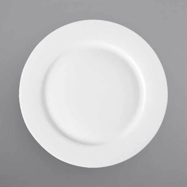 a close-up of a white plate