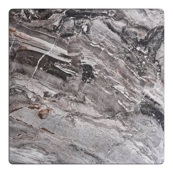 Lancaster Table & Seating Excalibur 24" x 24" Square Table Top with Smooth Paladina Finish