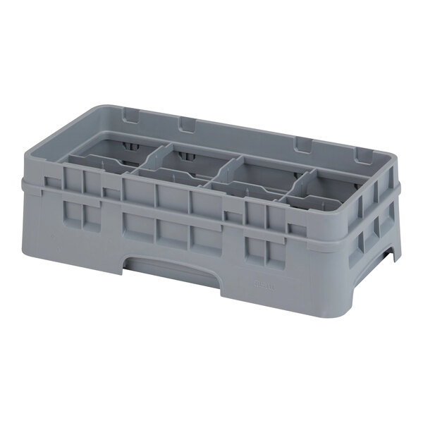 A grey plastic container with 8 compartments.