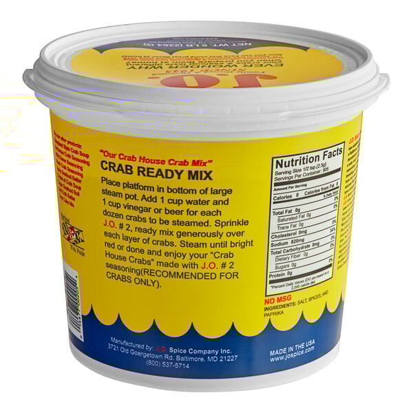 a container of crab mix