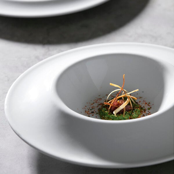 a close up of a piece of food