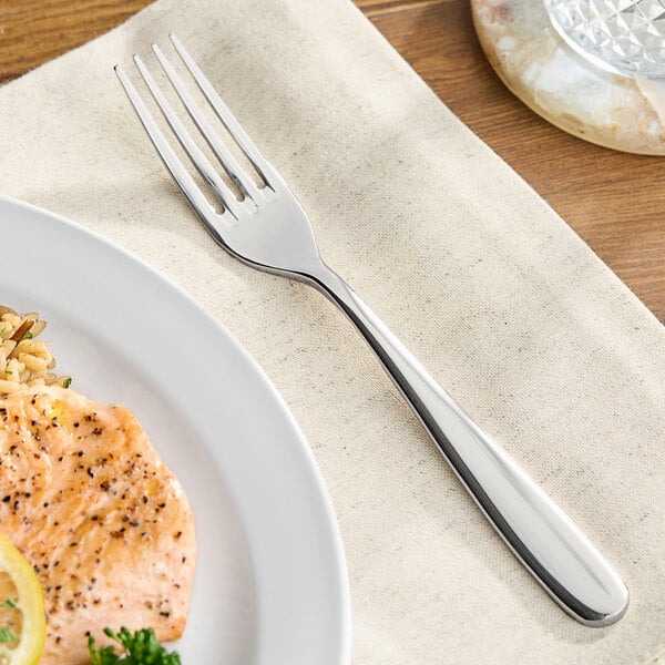 Fortessa 1.5.622.00.002 Grand City 7 15/16" 18/10 Stainless Steel Extra Heavy Weight Dinner Fork - 12/Case