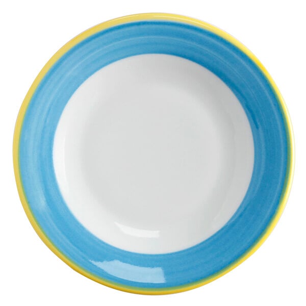 a close up of a plate
