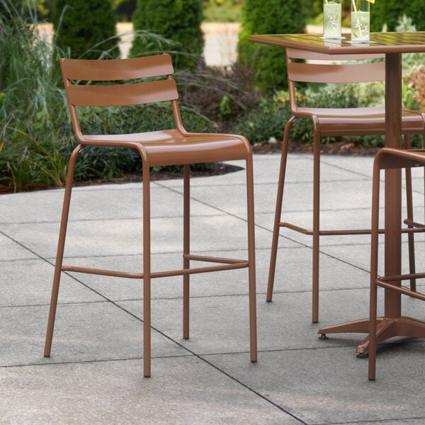 Lancaster Table Seating Brown Powder, Home Infatuation Outdoor Furniture