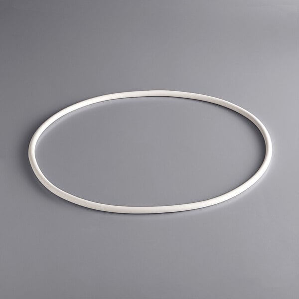 A white gasket for a CaterGator front loading insulated food pan carrier.