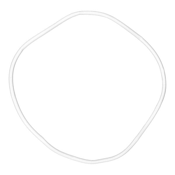 A white replacement gasket for a CaterGator top loading insulated food pan carrier.